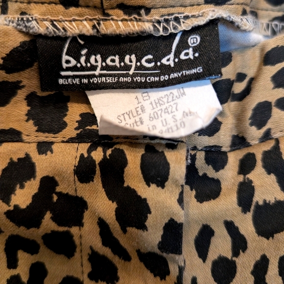 B.I.Y.A.Y.C.D.A. Animal Print Pants Size 18 - Picture 2 of 3